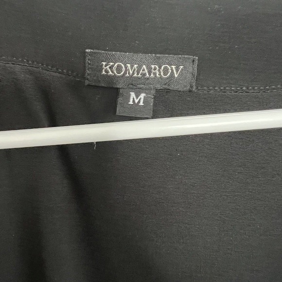 KOMAROV Dress Medium Color Block Jersey Knit Sheath Dress Asymmetric Ruched n11 - Picture 9 of 9